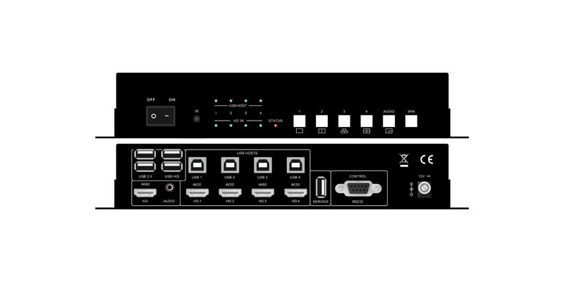 KVM 四面分割器在校園監(jiān)控的應用