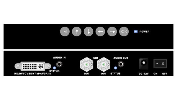 DVI/HDMI/VGA/CVBS/YPBPR轉SDI轉換器